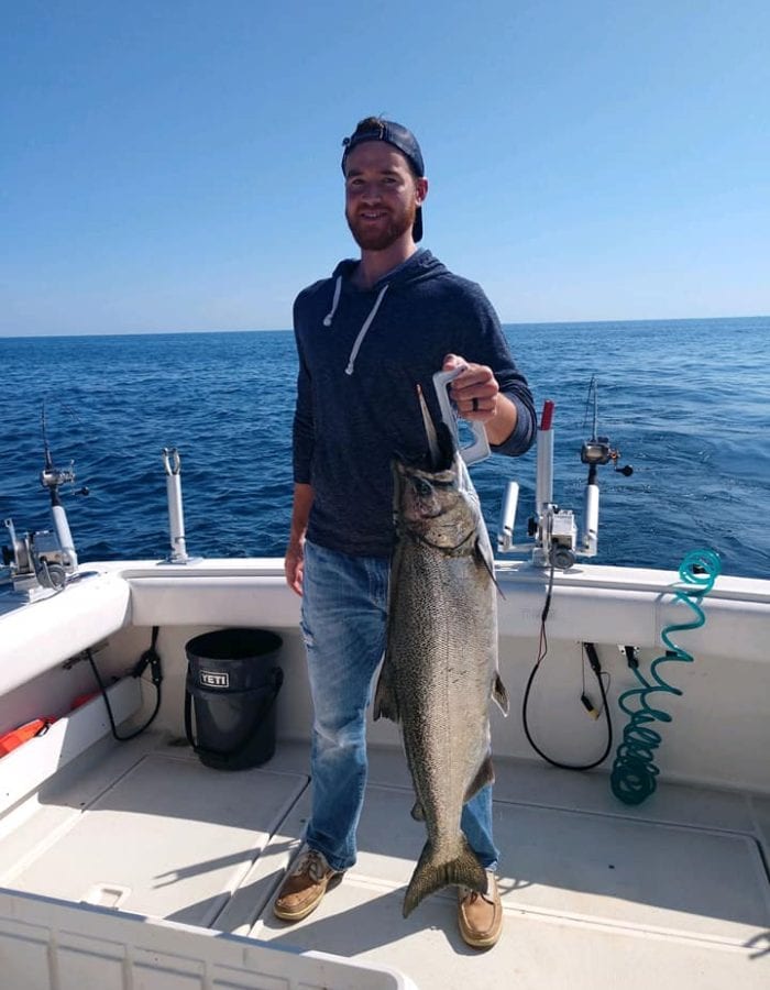 king salmon caught on lake michigan