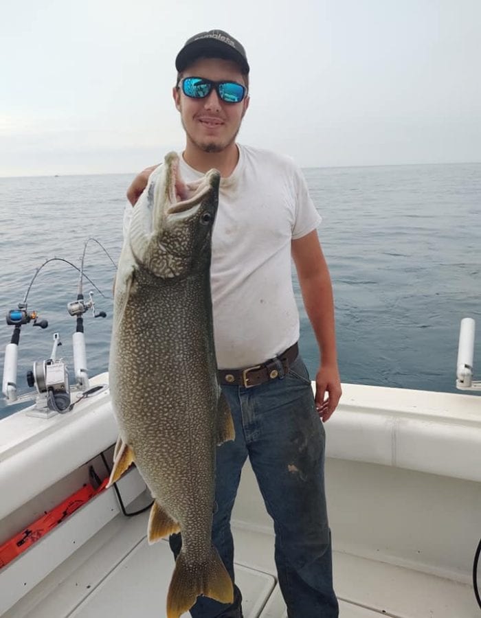 lake trout lake michigan caught